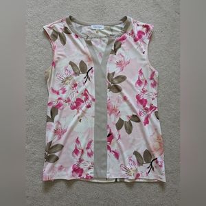 Calvin Klein Floral Tank Blouse